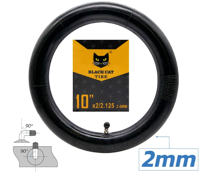 Belső 10x2/2,125 Black Cat (szelep:90x90)